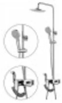 Душевая система Fashun A2448 хром