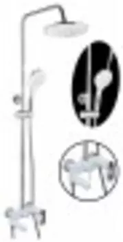 Душевая система Fashun A2482-8 хром/белый