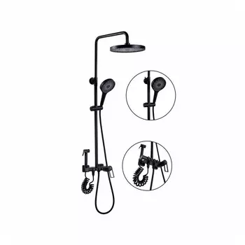 Душевая система Fashun A2483-7 черная