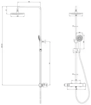 Душевая система Lemark Bronx LM3770GM