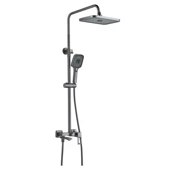 Душевая система Raffine F3696T оружейная сталь