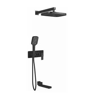 Душевая система Rose R1035H черный