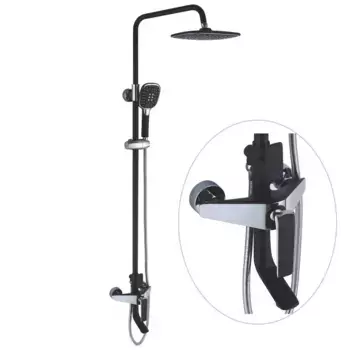 Душевая система Rose R1336H черный