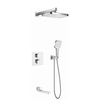 Душевая система Rose R1595F белый/хром