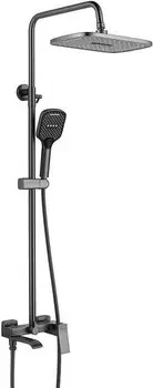 Душевая система Shevanik S4036T оружейная сталь