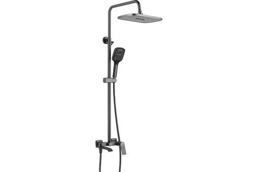 Душевая система Shevanik S4136T оружейная сталь