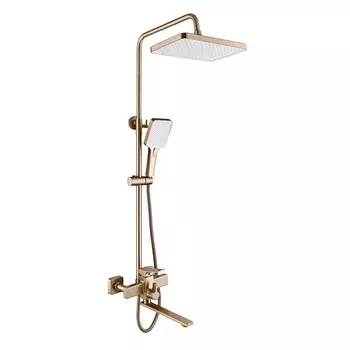 Душевая система Shevanik S6136G золотой сатин