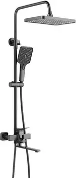 Душевая система Shevanik S6136T оружейная сталь