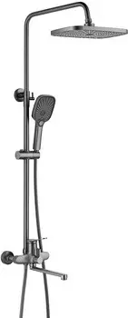 Душевая система Shevanik S6236T оружейная сталь