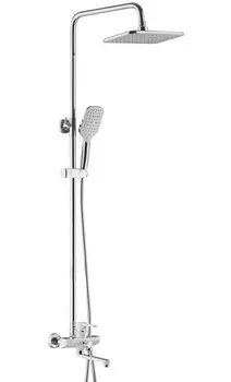 Душевая система Shevanik S8136F белый/хром