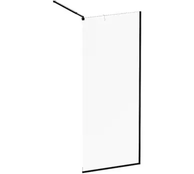 Душевая стенка Am.Pm Func W84WI-80-F1-BTE (80x200, стекло прозр., профиль черный)