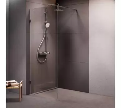 Душевая стенка Am.Pm X-Joy W94WI-80-F1-MTE (80x195, стекло прозр., фурнитура мат хром)