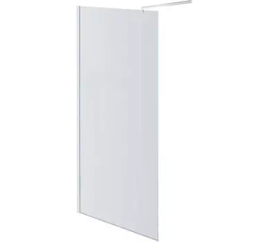 Душевая стенка Aquatek 140x200 Душевая перегородка Walk in с держателем, профиль хром, стекло прозрачное (AQ WIW 14020CH)