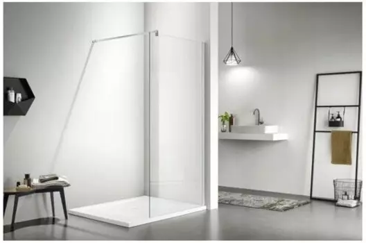 Душевая стенка Aquatek AQ WIW 10020CH (100x200 Душевая перегородка Walk in с держателем, профиль хром, стекло прозрачное)