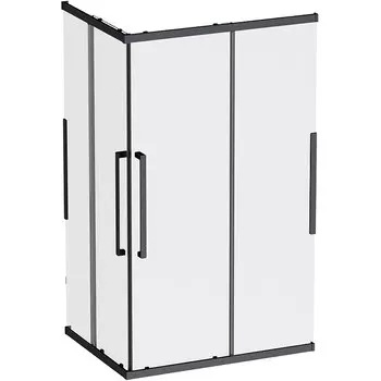 Душевое ограждение Am.Pm Func Square Slide W84G-403-12090-BТ черный/прозрачное, 120х90