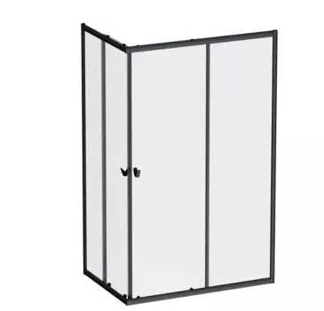 Душевое ограждение Am.Pm Sunny W87G-403-12080-BТ (120x80 черный,стекло прозрачное)