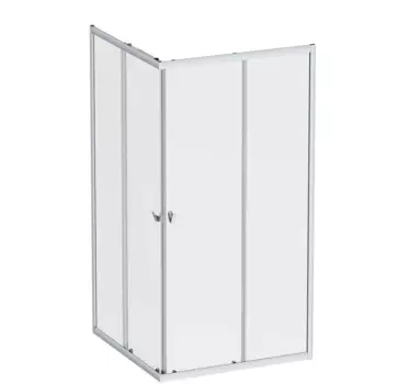 Душевое ограждение Am.Pm Sunny W87G-403-100100-МТ (100x100 серебро,стекло прозрачное)