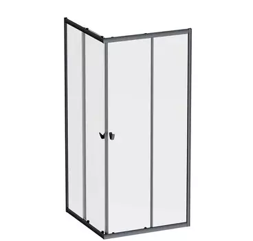 Душевое ограждение Am.Pm Sunny W87G-403-9090-BТ (90x90 черный,стекло прозрачное)