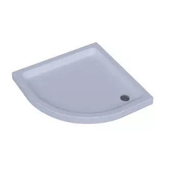 Душевой поддон Aquatek 100х100х15 акриловый, 1/4 круга, с ножками и съемной панелью, без сифона (DPA-0000002)