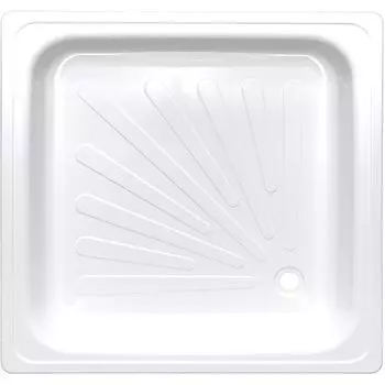 Душевой поддон ВИЗ APS-80101 ANTIKA стальной эмалированный 80х80х15см, слив D-52мм