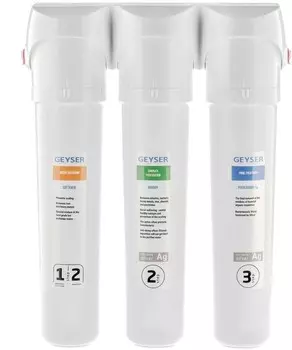 Фильтр для воды Гейзер Смарт для жесткой воды белый, без крана (16028)