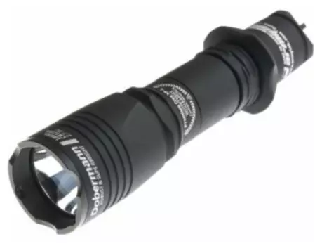 Фонарь ручной Armytek Dobermann XP-E2 черный/белый (F02002BG)
