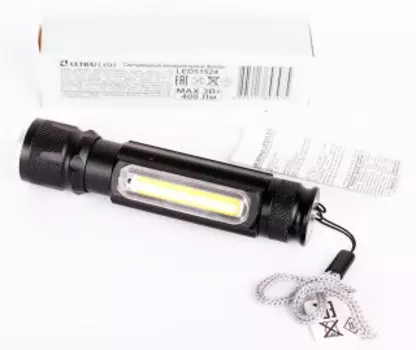 Фонарь портативный Ultraflash LED51524 черный