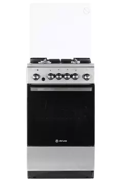 Газовая плита De Luxe 5040.41гэ (кр) чр (исп.010) нержавеющая сталь