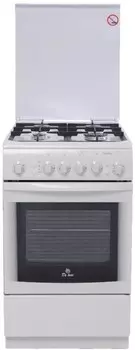 Газовая плита De Luxe 506040.11 Г (кр) чр белый