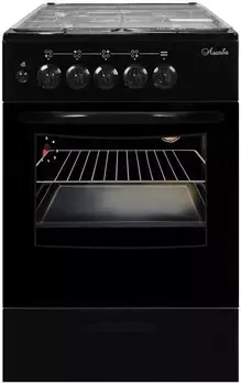 Газовая плита Лысьва ГП 400 М2С-2у черный (стеклянная крышка)