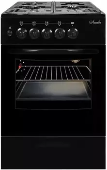 Газовая плита Лысьва ГП 400 МС-2у черный (без крышки) реш.чугун