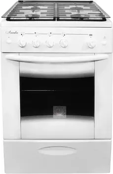 Газовая плита Лысьва ГП 4к20 МС-2у белый (стеклянная крышка) реш.чугун