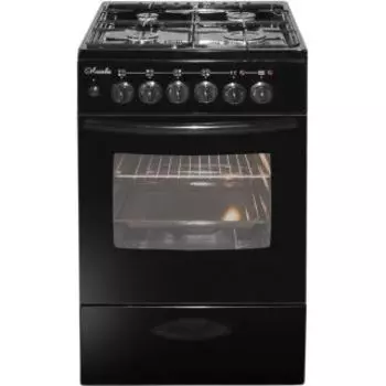 Газовая плита Лысьва ЭГ 404 МС-2у черный (без крышки)