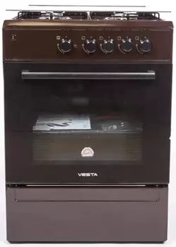 Газовая плита Vesta Bergamo VGG 10-G Коричневый (газ-контроль духовки)