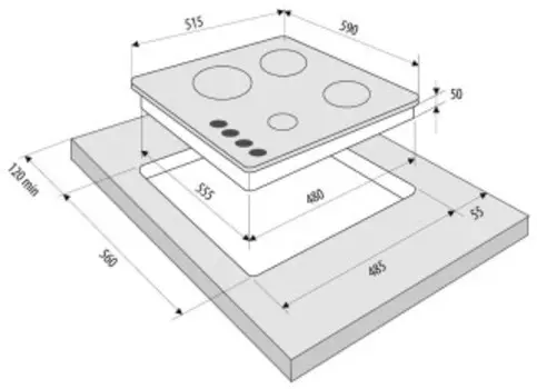 Газовая поверхность KRONA ARDENTE 60 IV