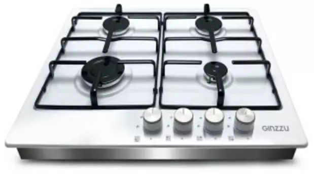 Газовая варочная панель Ginzzu HCG-402 белая