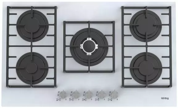 Газовая варочная панель Korting HGG 9835 CTW