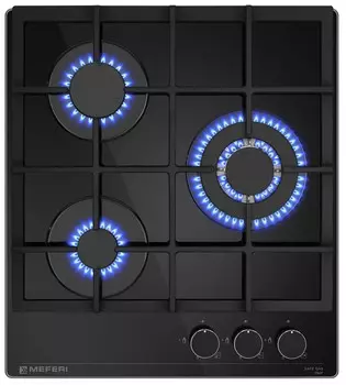 Газовая варочная панель Meferi MGH453BK GLASS POWER