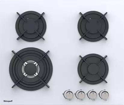 Газовая варочная панель Weissgauff HGG 640 WG Nano Glass