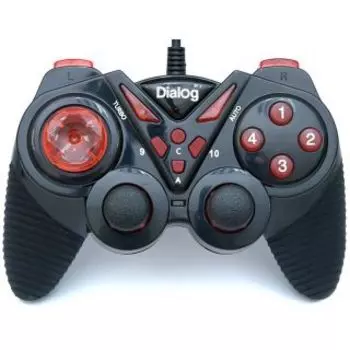 Геймпад Dialog GP-A13 Action черно-красный
