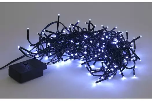 Гирлянда Эра ENIN GC LED Нить Мишура 3,9м зеленый провод, холодный свет, 220V (Б0047969)