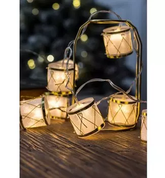 Гирлянда Космос Барабаны 5x4cм 10LED (KOC GIR-B117)