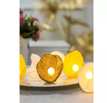 Гирлянда Космос Цветы 10LED, желт. гамма (KOC GIR-B110)