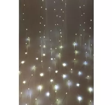 Гирлянда Космос Дождь 3x2м, 240LED, RGB, прозрачн. провод, 8 реж. (KOC CUR-V107)