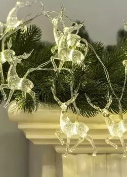 Гирлянда Космос Олени большие 7x4х1см 10LED (KOC GIR-B115)