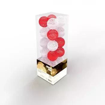 Гирлянда Neon-Night Магия шарики 3.5м 20LED, прозрачный провод, тёплый-белый (303-088)