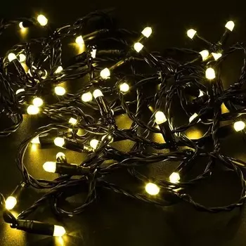 Гирлянда Neon-Night Нить с эффектом мерцания 10м 100LED жёлтый без комплекта подключения (305-241)