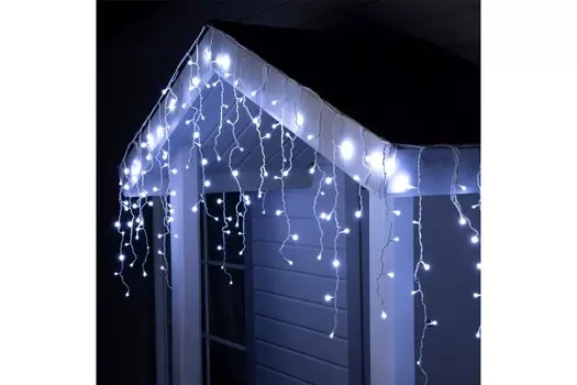 Гирлянда Старт Бахрома 8х0,7 метра 268LED, холодный белый свет (4610116222058)