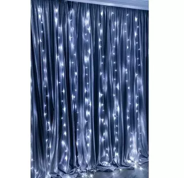 Гирлянда Старт Занавес 360LED 220V, 8 режимов, 3х3 м, холодный белый (4610116221952)