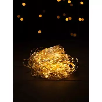 Гирлянда Старт Занавес 450LED 220V, 8 режимов, 3х3 м, медь, тёплый белый (4610116221990)